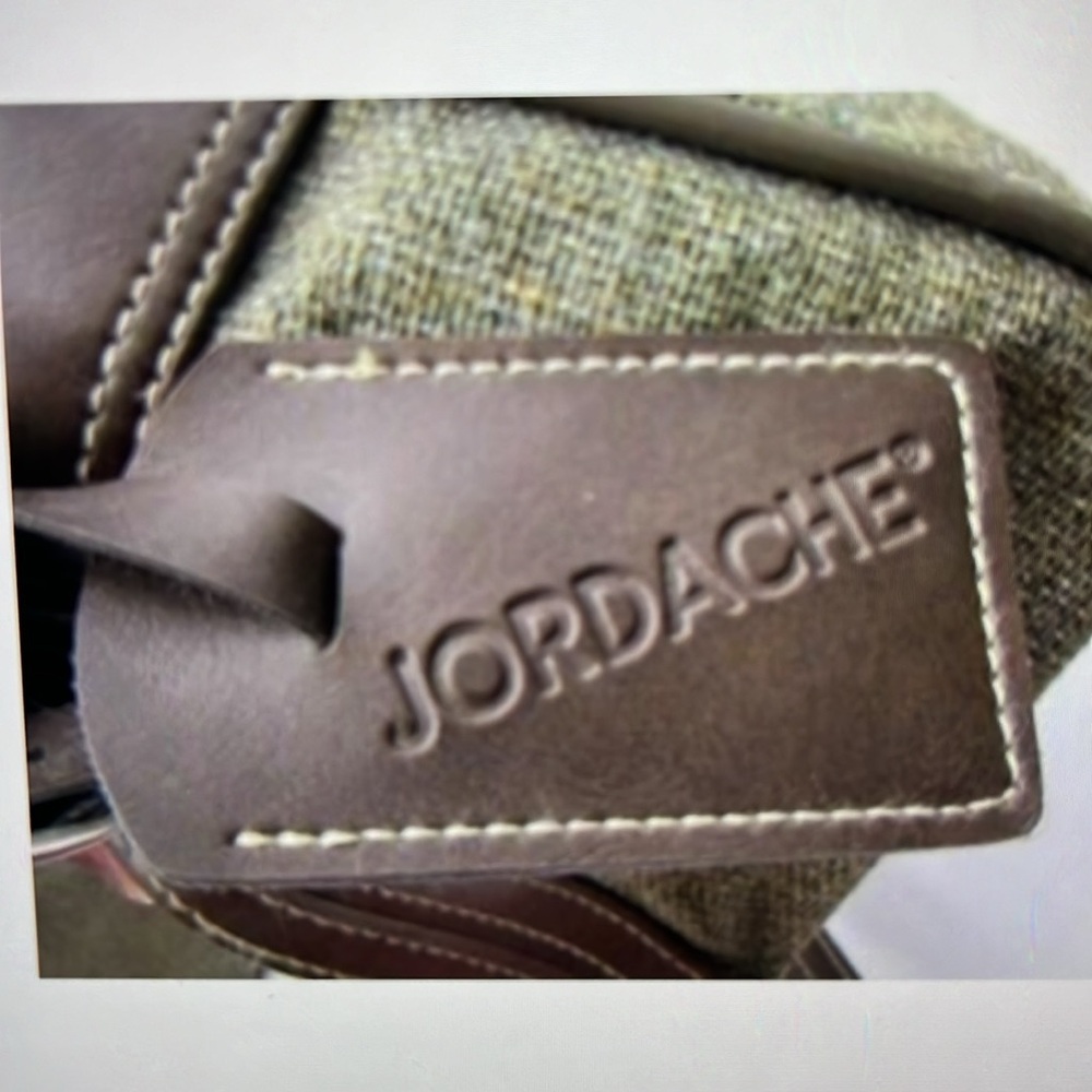 Vintage Jordache olive tweed duffle/mini duffle luggage set - Picture 5 of 6